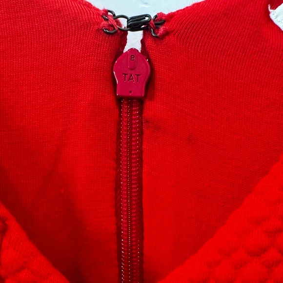 Anthropologie Maeve Red Textured Knee Length Dress size Small - Picture 7 of 7